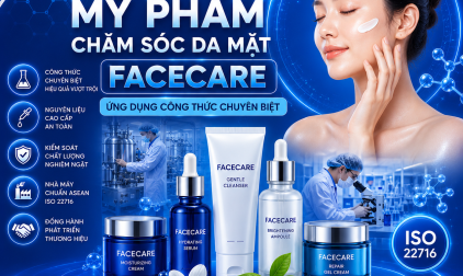 GIA CÔNG MỸ PHẨM CHĂM SÓC DA MẶT FACECARE ỨNG DỤNG CÔNG THỨC CHUYÊN BIỆT