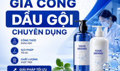 GIA CÔNG DẦU GỘI CHUYÊN DỤNG CÔNG THỨC KHOA HỌC GIẢI PHÁP TỐI ƯU CHO THƯƠNG HIỆU